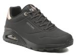 Skechers Γυναικεία Sneakers UNO SHIMMER AWAY 155196 Μαύρο