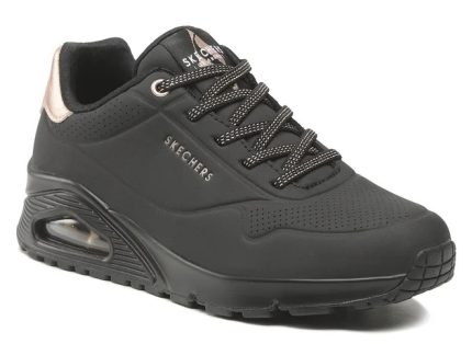 Skechers Γυναικεία Sneakers UNO SHIMMER AWAY 155196 Μαύρο