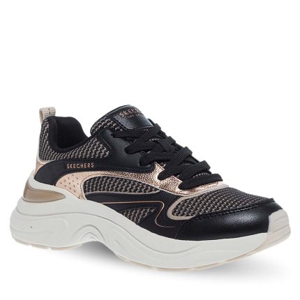 Skechers Γυναικείο Ανατομικό Sneaker Hazel - Metallic Soiree 177566 Μαύρο