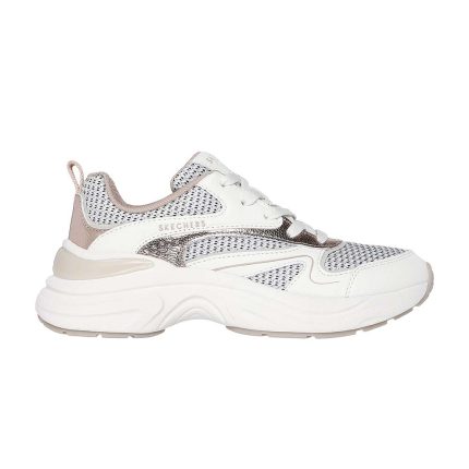 Skechers Γυναικείο Ανατομικό Sneaker Hazel - Metallic Soiree 177566 Λευκό