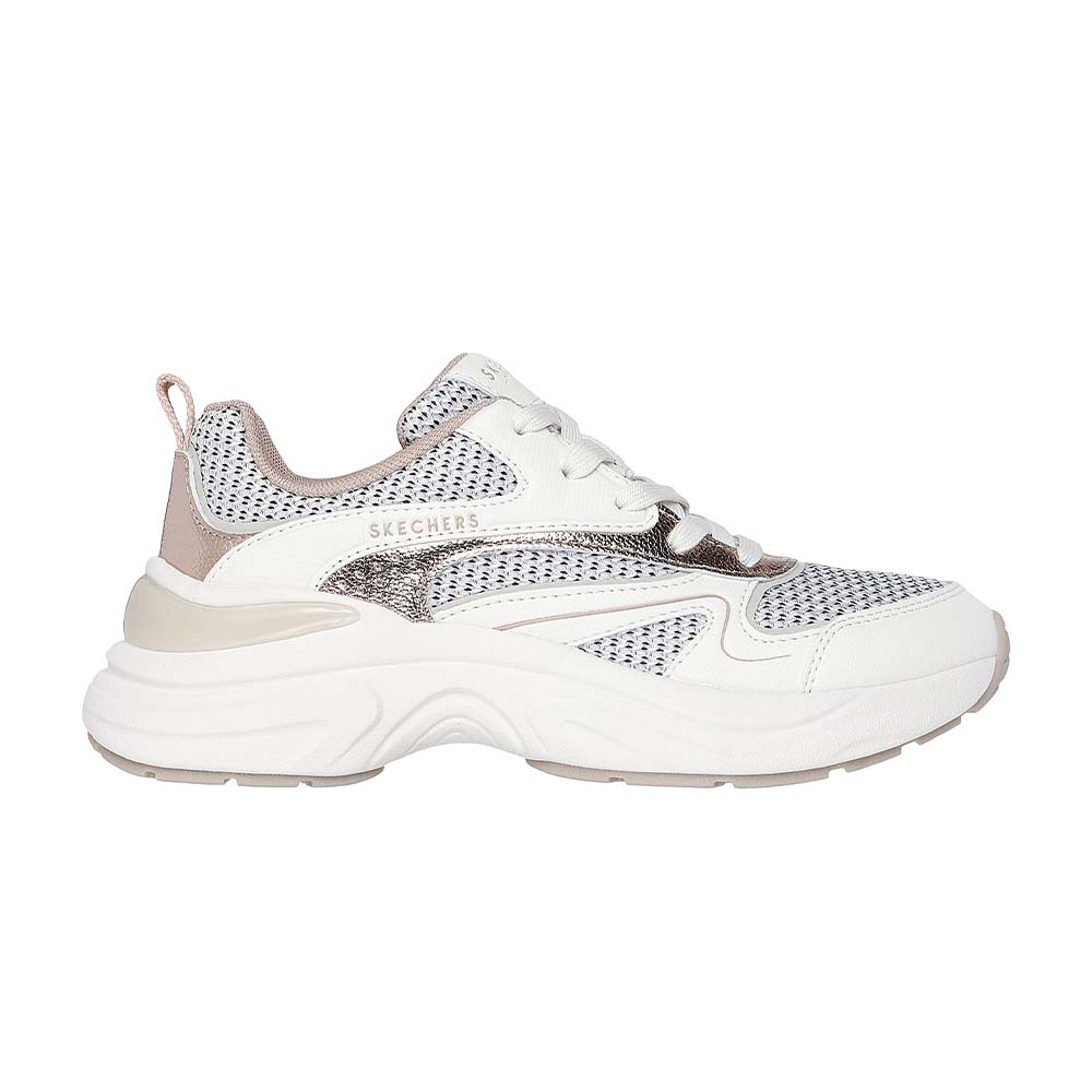 Skechers Γυναικείο Ανατομικό Sneaker Hazel - Metallic Soiree 177566 Λευκό