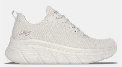 Skechers Γυναικεία Sneaker Engineered Knit Fashion Lace Up 117385 Εκρού