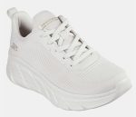 Skechers Γυναικεία Sneaker Engineered Knit Fashion Lace Up 117385 Εκρού