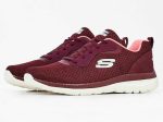 Skechers Γυναικείο Αθλητικό  Mesh Lase Up Memory Foam 12606 Μπορντό