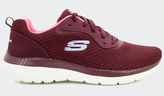 Skechers Γυναικείο Αθλητικό Mesh Lase Up Memory Foam 12606 Μπορντό Skechers Γυναικείο Αθλητικό Mesh Lase Up Memory Foam 12606 Μπορντό