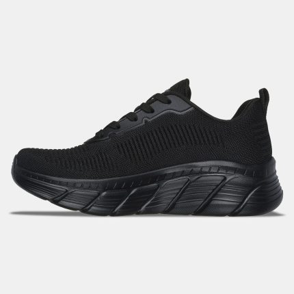 Skechers Γυναικεία Sneaker Engineered Knit Fashion Lace Up 117385 Μαύρο