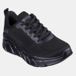 Skechers Γυναικεία Sneaker Engineered Knit Fashion Lace Up 117385 Μαύρο