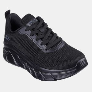 Skechers Γυναικεία Sneaker Engineered Knit Fashion Lace Up 117385 Μαύρο