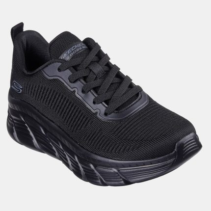Skechers Γυναικεία Sneaker Engineered Knit Fashion Lace Up 117385 Μαύρο