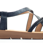 Verde Γυναικεία Πέδιλα Flat 28-3863 Μαύρο