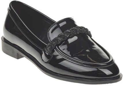 Verde Γυναικεία Loafer 28-3698 Μαύρο