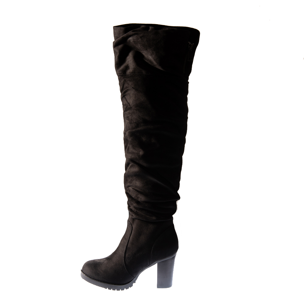 Verde Γυναικεία μπότα over the knee 28-0002939-black Verde Γυναικεία μπότα over the knee 28-0002939-black