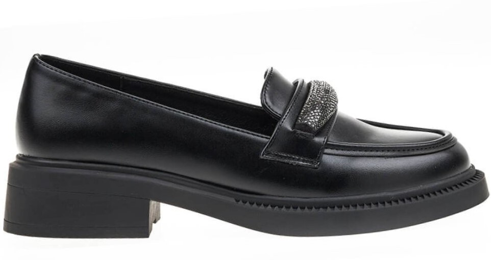 Verde Γυναικεία Loafer 28-3935 Μαύρο