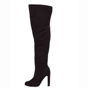 Verde γυναικεία μπότα πάνω απο το γόνατο 28-0002329 black