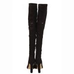 Verde γυναικεία μπότα πάνω απο το γόνατο 28-0002329 black