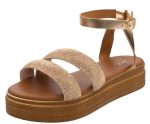 J&C Γυναικεία Flatform Πέδιλα NK-640 Μπρονζέ