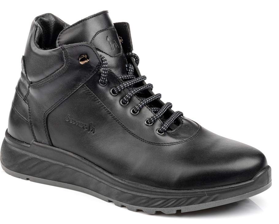 Boxer Ανδρικά Δερμάτινα Ανατομικά Μποτάκια 43005 15-011 Μαύρο Boxer Ανδρικά Δερμάτινα Ανατομικά Μποτάκια 43005 15-011 Μαύρο
