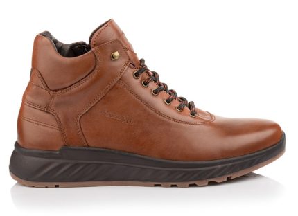 Boxer Ανδρικά Δερμάτινα Ανατομικά Μποτάκια 43005 15-019 Ταμπά