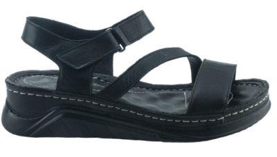Boxer Γυναικεία Δερμάτινα Ανατομικά Πέδιλα 98301 10-011 Μαύρο