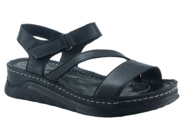 Boxer Γυναικεία Δερμάτινα Ανατομικά Πέδιλα 98301 10-011 Μαύρο
