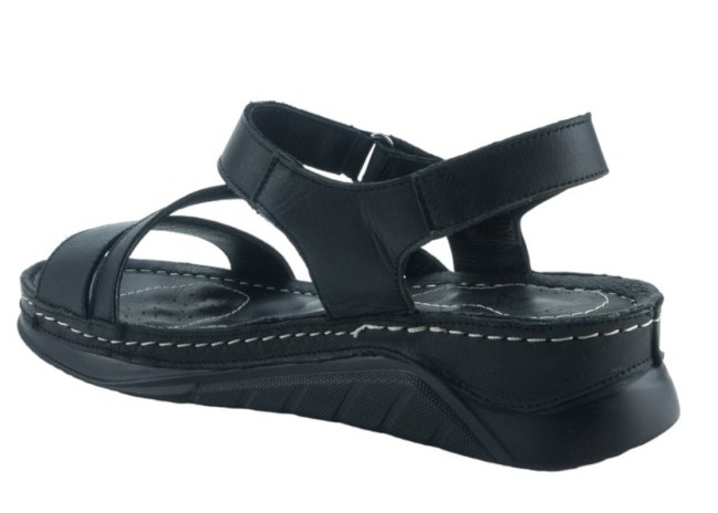 Boxer Γυναικεία Δερμάτινα Ανατομικά Πέδιλα 98301 10-011 Μαύρο