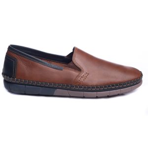 Boxer Ανδρικά μοκασίνια-loafers 21156 14-119 ταμπά δέρμα