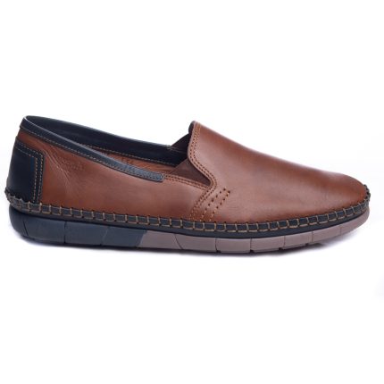Boxer Ανδρικά μοκασίνια-loafers 21156 14-119 ταμπά δέρμα