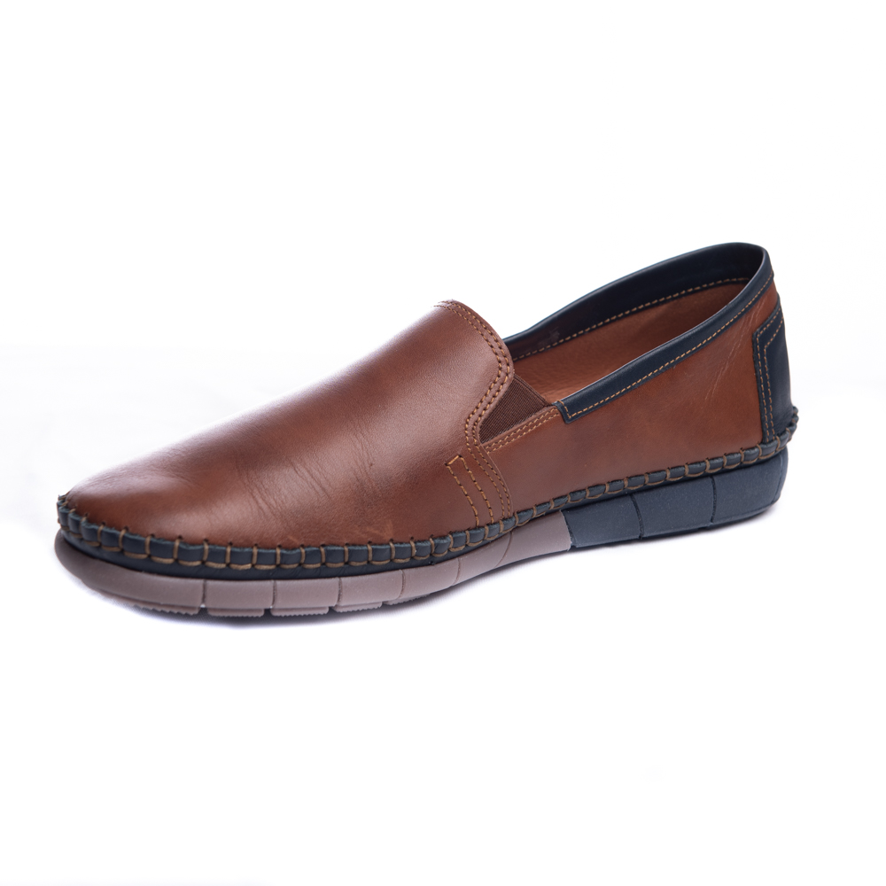 Boxer Ανδρικά μοκασίνια-loafers 21156 14-119 ταμπά δέρμα