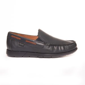 Boxer Ανδρικά μοκασίνια-loafers 21194 12-016 μπλέ δέρμα