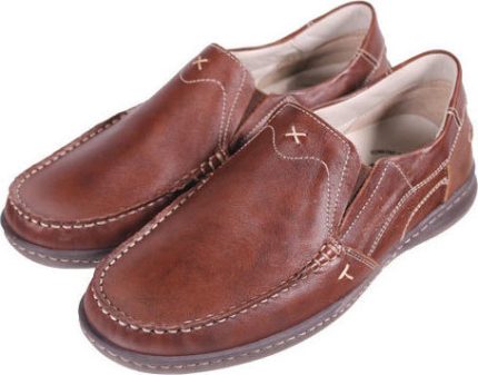 Boxer Ανδρικά Casual παντοφλέ 21083 12-119 Ταμπά δέρμα