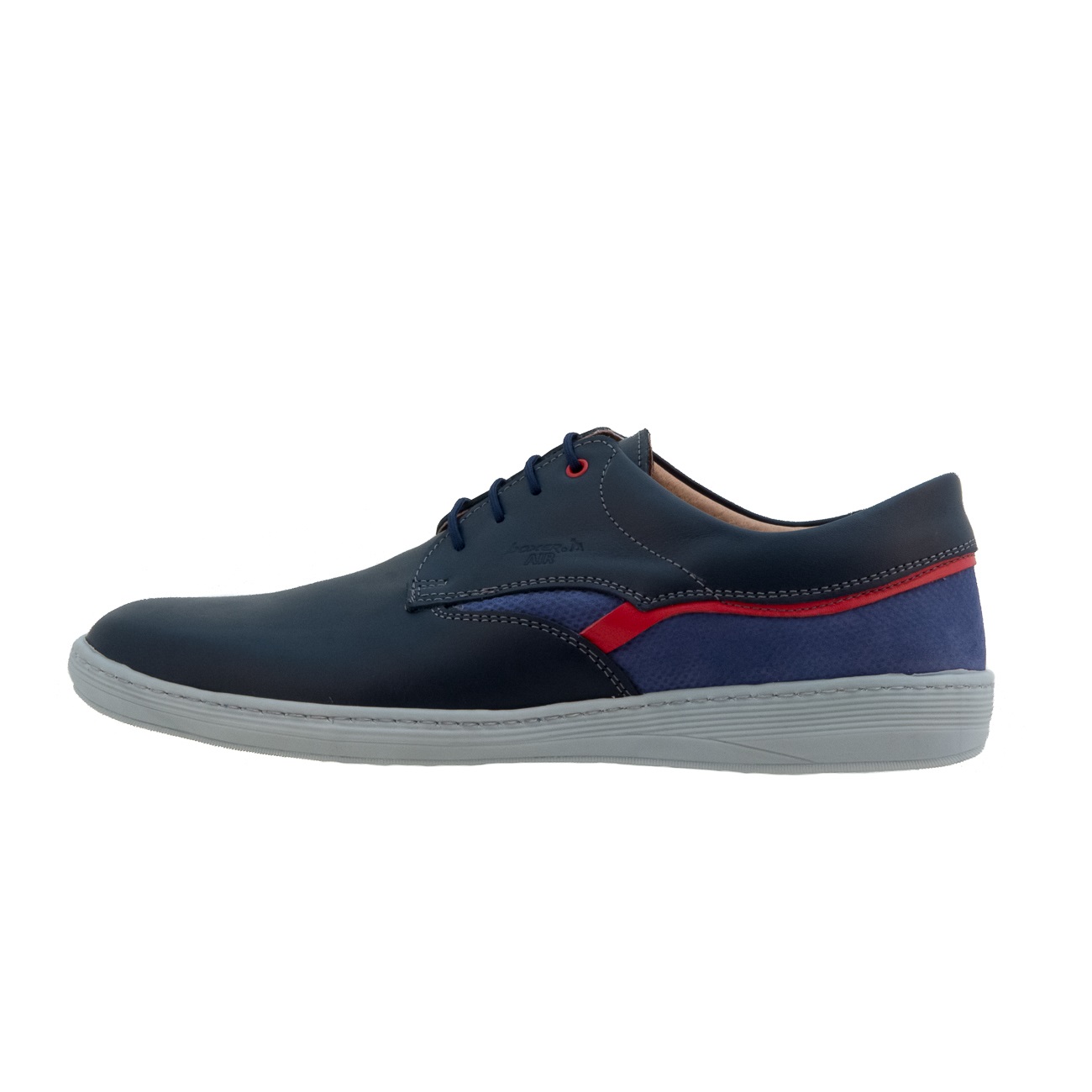 Boxer Ανδρικά παπούτσια casual δετά δερμάτινα 21114 Μπλέ Boxer Ανδρικά παπούτσια casual δετά δερμάτινα 21114 Μπλέ