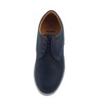 Boxer Ανδρικά παπούτσια casual δετά δερμάτινα 21114 Μπλέ