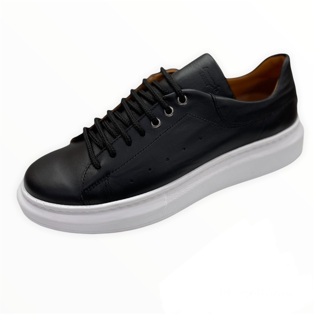 Boxer Ανδρικό Δερμάτινο Sneaker 21261 14-111 Μαύρο