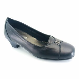 Boxer Γυναικεία Ανατομική Γόβα 52968 15-111 Μαύρη Δέρμα