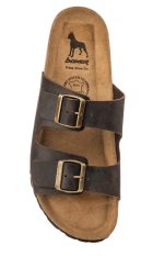 Boxer Ανδρικές Ανατομικές Παντόφλες 19275-10-014 Καφέ Δέρμα