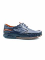 Boxer Ανδρικό Δερμάτινο Μοκασίνι 21314 15-016 Μπλε