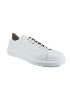 Boxer Ανδρικό Δερμάτινο Sneaker 21312 15-001 Λευκό