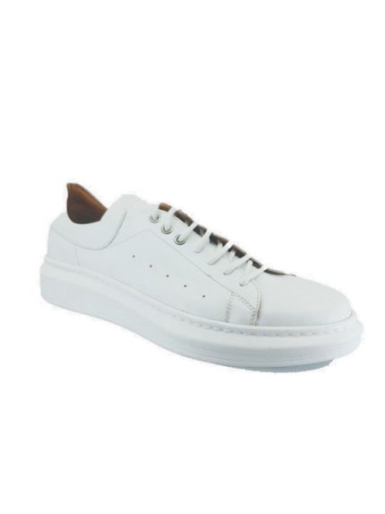 Boxer Ανδρικό Δερμάτινο Sneaker 21312 15-001 Λευκό