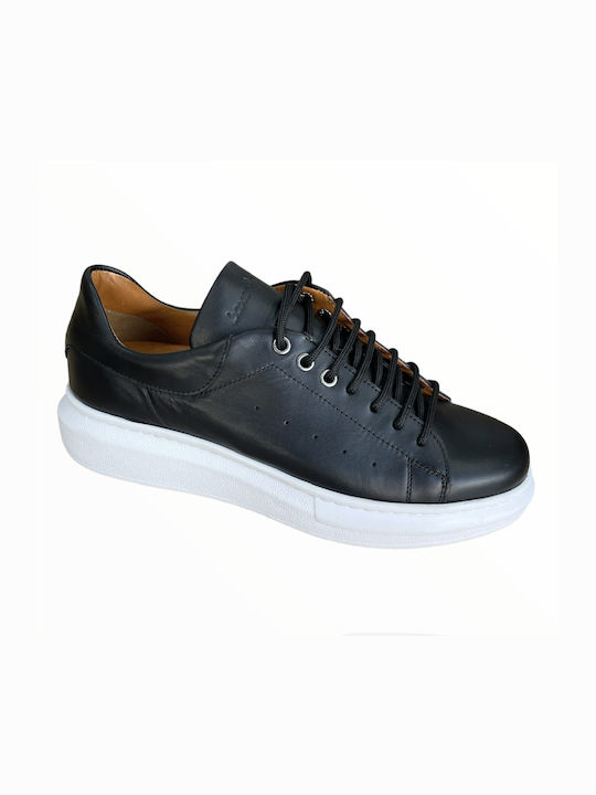 Boxer Ανδρικό Δερμάτινο Sneaker 21312 15-011 Μαύρο