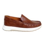 Boxer Ανδρικά Δερμάτινα Μοκασίνια 21330 15-019 Ταμπά 