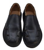 Boxer Ανδρικό Δερμάτινο Ανατομικό Πέδιλο 17197 14-111 Μαύρο