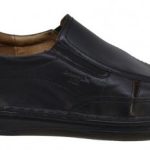 Boxer Ανδρικό Δερμάτινο Ανατομικό Πέδιλο 17197 14-111 Μαύρο