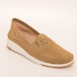 Boxer Air γυναικείο ανατομικό μοκασσίνι 56054 12-005 κάμελ nubuck