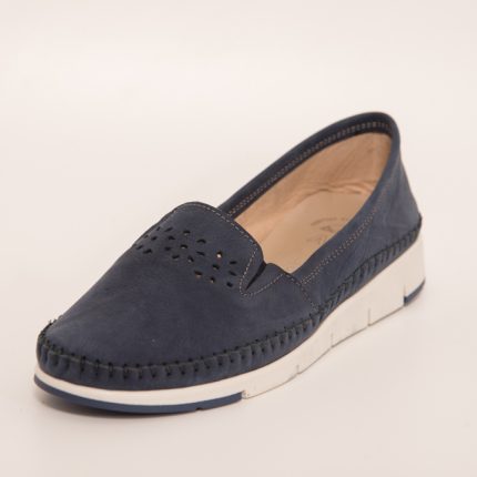 Boxer Air γυναικείο ανατομικό μοκασσίνι 56054 μπλέ nubuck