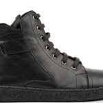 Boxer air Γυναικεία Δερμάτινα Μποτάκια Φλατ 98217 10-011-43 Μαύρο