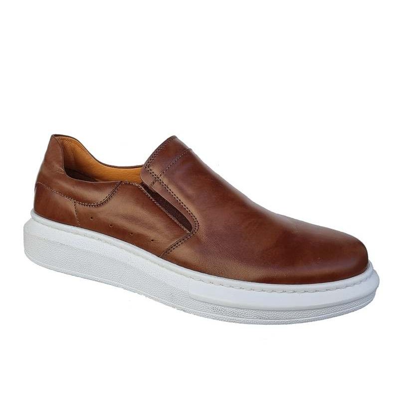 Boxer Ανδρικό Δερμάτινο Sneaker 21313 15-019 Ταμπά