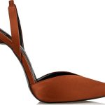 Envie Γυναικεία Satin Slingback Γόβα Ε02-14117-28 Καφέ