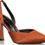 Envie Γυναικεία Satin Slingback Γόβα Ε02-14050 Καφε