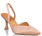 Envie Γυναικεία Satin Slingback Γόβα E02-17040-90 Νιουντ