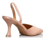 Envie Γυναικεία Satin Slingback Γόβα E02-17040-90 Νιουντ